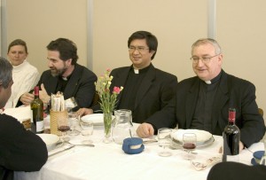 Sharing meals and the the ordinary events of the day are part of every Oblate's life.